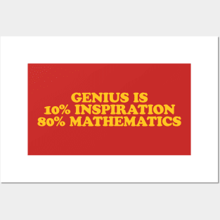 Genius - Math Lovers Posters and Art